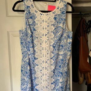 Blue Floral Lilly Pulitzer Dress